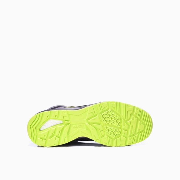 ELTEN-S3 Sicherheitshochschuhe, LOAN XXSports Pro black-lime Mid, ESD, schwarz/lime