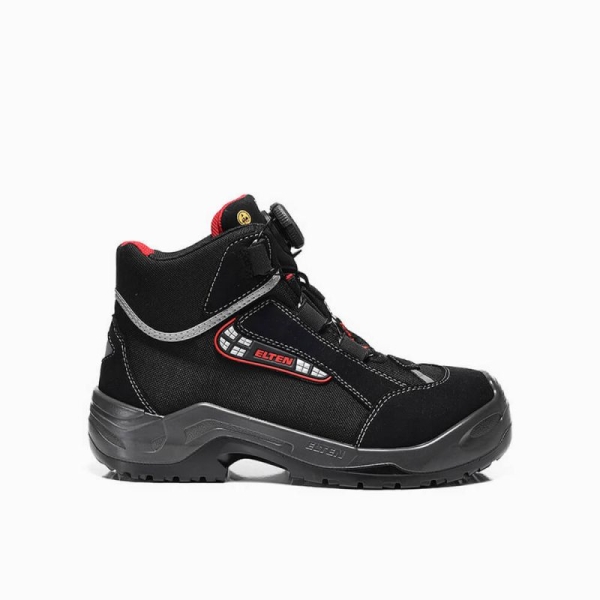 ELTEN-S3-Schn�rstiefel, Sicherheits-Arbeits-Berufs-Schuhe, Hochschuhe, SANDER BOA ESD, schwarz
