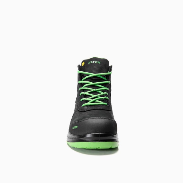 ELTEN-S3-Sicherheitsstiefel, STEWART XXG Pro GTX black-green Mid ESD S3 HI CI