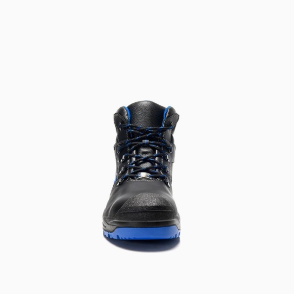 ELTEN-S3-Sicherheitshochschuhe, LEONARDO XXSG black-blue Mid ESD S3, schwarz/blau