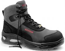 ELTEN-S3-Schnrstiefel, Sicherheits-Arbeits-Berufs-Schuhe, Hochschuhe, MILES MID ESD, schwarz/grau
