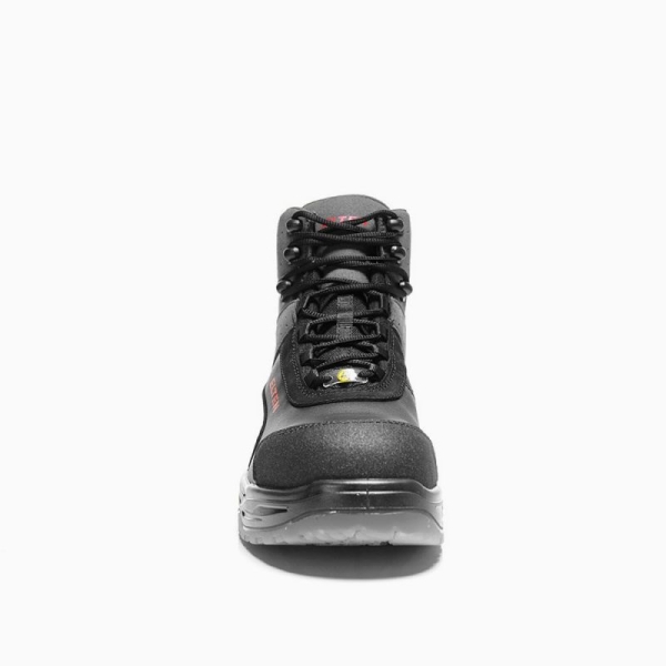ELTEN-S3-Schn�rstiefel, Sicherheits-Arbeits-Berufs-Schuhe, Hochschuhe, MILES MID ESD, schwarz/grau