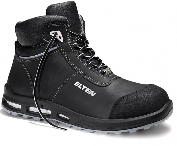 ELTEN-S3-Schnrstiefel, Sicherheits-Arbeits-Berufs-Schuhe, Hochschuhe, REACTION XXT Mid, ESD, schwarz