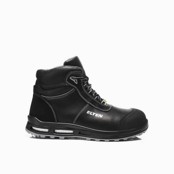 ELTEN-S3-Schn�rstiefel, Sicherheits-Arbeits-Berufs-Schuhe, Hochschuhe, REACTION XXT Mid, ESD, schwarz