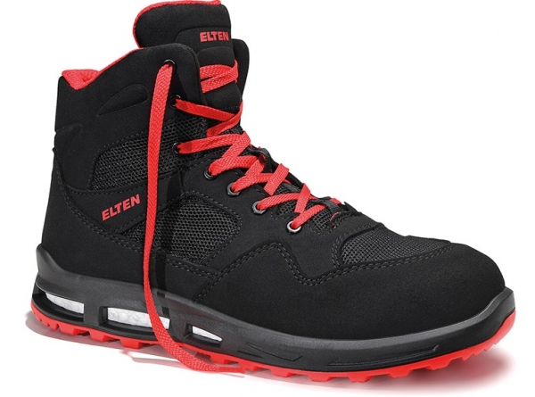 ELTEN-S1P-Schnrstiefel, Sicherheits-Arbeits-Berufs-Schuhe, Hochschuhe, LAKERS XXT Mid, ESD, schwarz