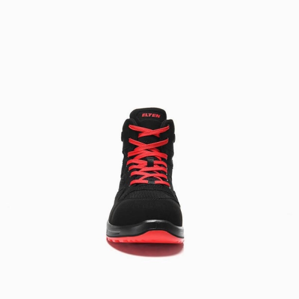 ELTEN-S1P-Schn�rstiefel, Sicherheits-Arbeits-Berufs-Schuhe, Hochschuhe, LAKERS XXT Mid, ESD, schwarz