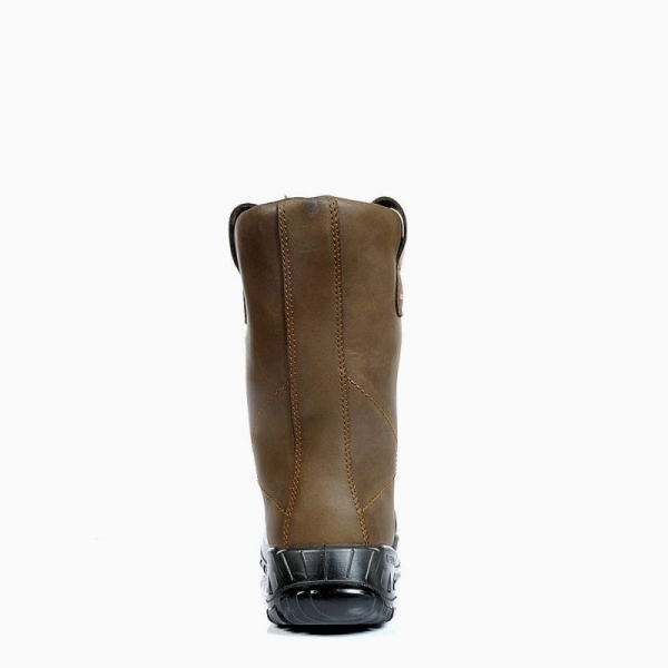 ELTEN-S3-CI-Winter-Sicherheits-Arbeits-Berufs-Schuhe, Schlupfstiefel, RIGGER BOOT ESD, CI, braun