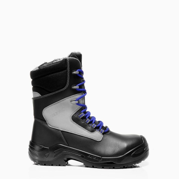 ELTEN-S3-CI-Winter-Sicherheits-Arbeits-Berufs-Schuhe, Schn�rstiefel, JONTE HIGH ESD CI, schwarz/grau