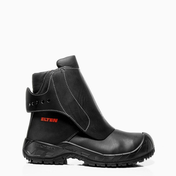 ELTEN-S3-HI-Schwei�er-Sicherheits-Arbeits-Berufs-Schuhe, Schlupf-Stiefel, Giesserstiefel, LUIS, HI, schwarz