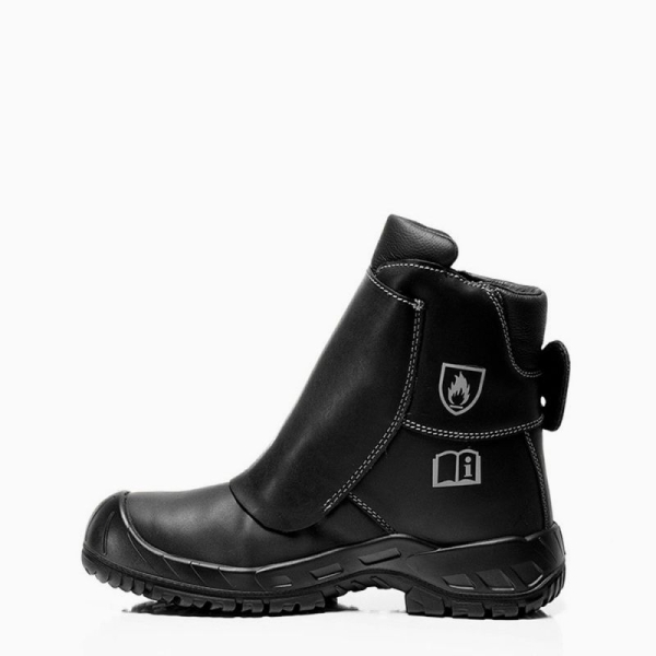 ELTEN-S3-HI-Schwei�er-Sicherheits-Arbeits-Berufs-Schuhe, Schlupf-Stiefel, Giesserstiefel, LUIS, HI, schwarz