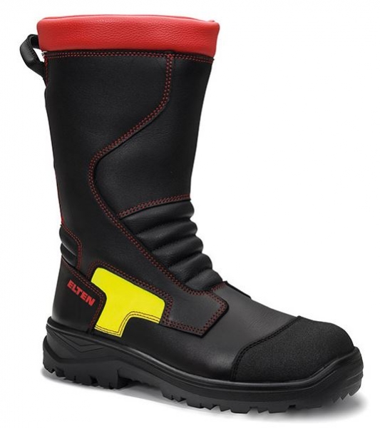 ELTEN-F2A-Feuerwehrschlupfstiefel, CLAY F2A, Form D,, HI3/HRO/SRC, schwarz