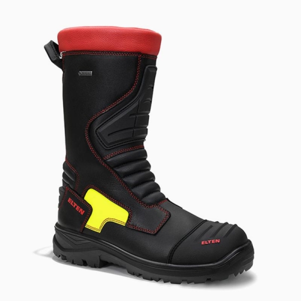 ELTEN-F2A-Feuerwehrschlupfstiefel, CRUZ GTX, Form D,, SRC, CI, HI, HRO, schwarz