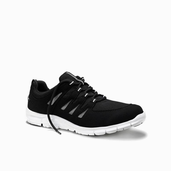 ELTEN-O1-Berufshalbschuhe, APACHE schwarz-weiss Low