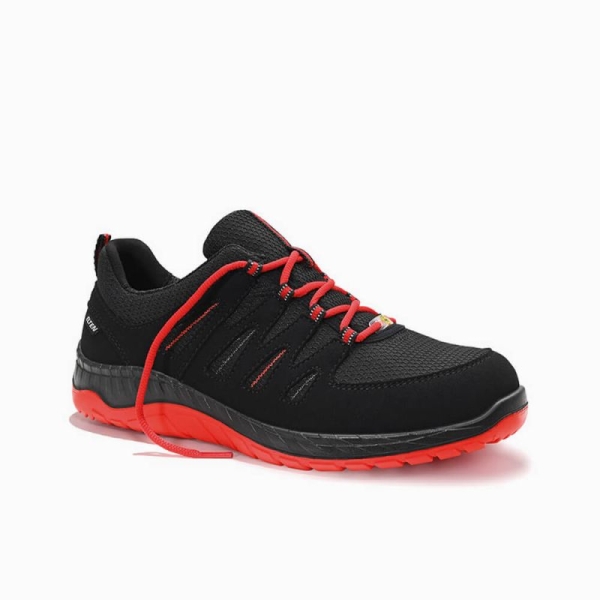 ELTEN-O2-Berufshalbschuhe, MADDOX Low, ESD, schwarz-rot