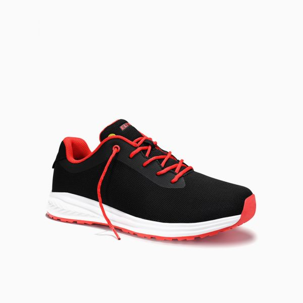 ELTEN-O1-Berufshalbschuhe, MARAIS black-red Low ESD O1, schwarz/rot