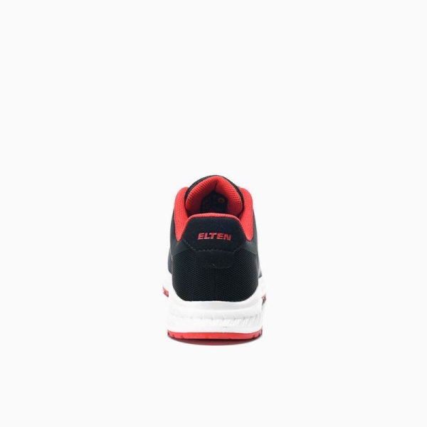 ELTEN-O1-Berufshalbschuhe, MARAIS black-red Low ESD O1, schwarz/rot