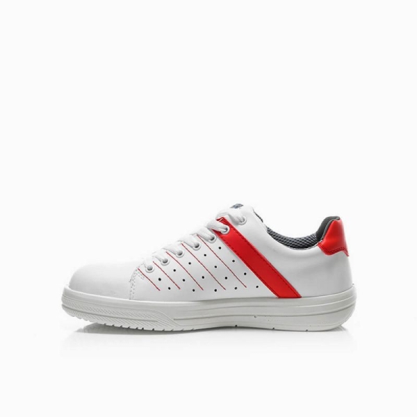 ELTEN-O1-Berufsschuhe, NORRIS WHITE-RED LOW, halbhoch, ESD, rot/wei�