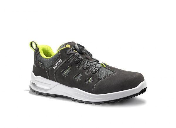 ELTEN-O2-Berufshalbschuh, RILEY XXF BOA GTX grey-lime Low ESD O2 WR CI