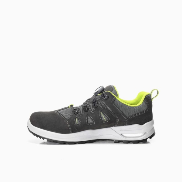 ELTEN-O2-Berufshalbschuh, RILEY XXF BOA GTX grey-lime Low ESD O2 WR CI
