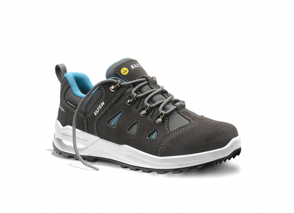 ELTEN-O2 Berufshalbschuhe, ENYA GTX, grey-turquoise Low ESD O2 WR CI