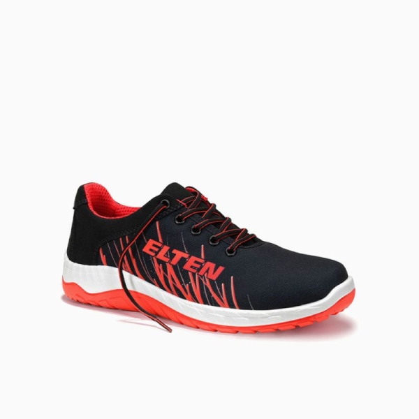 ELTEN-O1-Berufshalbschuhe, LANA Low, ESD, schwarz-rot