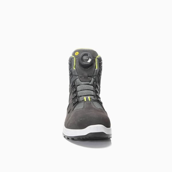 ELTEN-O2-Berufsstiefel, RILEY XXF BOA GTX grey-lime Mid ESD O2 WR CI