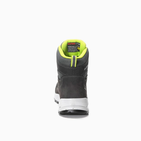 ELTEN-O2-Berufsstiefel, RILEY XXF BOA GTX grey-lime Mid ESD O2 WR CI