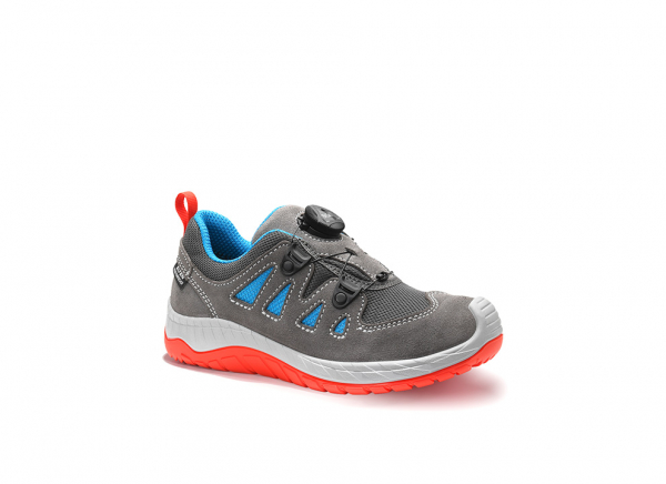 ELTEN-Halbschuhe MADDOX Kids Boa grey-red Low