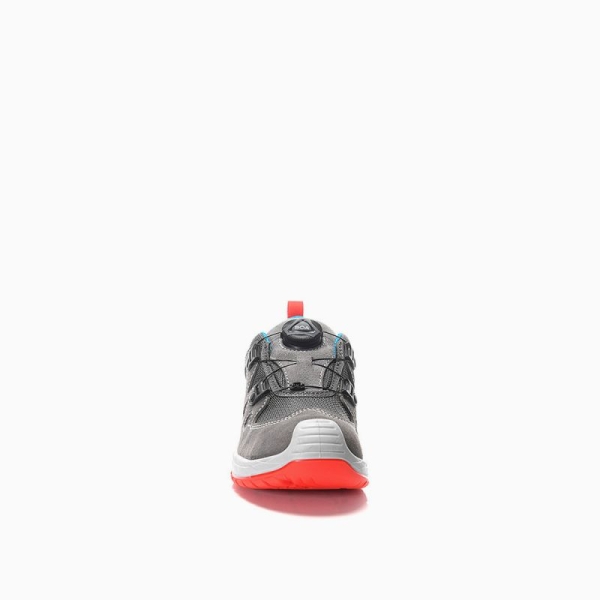 ELTEN-Halbschuhe MADDOX Kids Boa grey-red Low