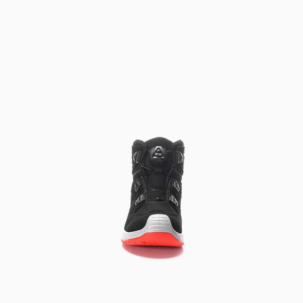 ELTEN-Stiefel MADDOX Kids Boa black-red Mid