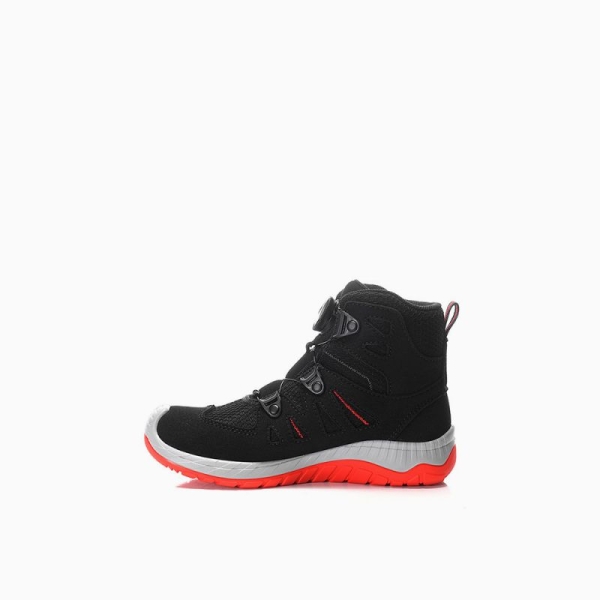 ELTEN-Stiefel MADDOX Kids Boa black-red Mid