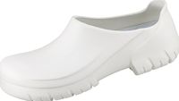 BIRKENSTOCK-PU-OB-Arbeits-Berufs-Clogs, Alpro A630, wei