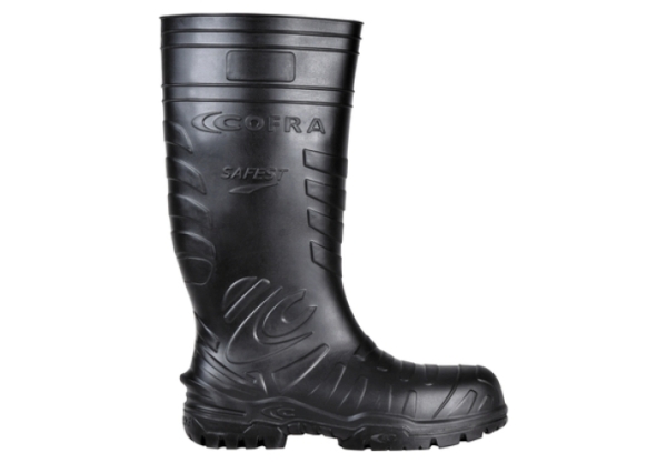 COFRA-SAFEST BLACK S5S CI SRC, PU-Sicherheitsstiefel, schwarz
