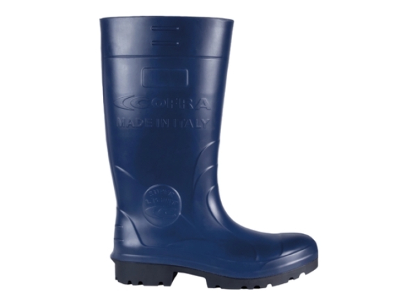 COFRA-FISHER, S5, CI, SRC, Sicherheits-Arbeits-Berufs-Gummi-Stiefel, blau