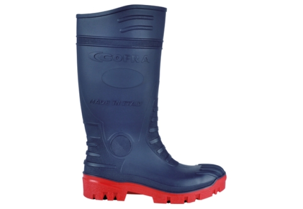 COFRA-TYPHOON S5 SRC, PVC-Sicherheitsgummistiefel, blau/rot