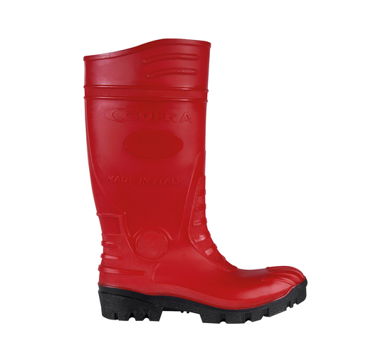 COFRA-TEMPEST RED S5, Arbeitsstiefel, hoch, rot-schwarz