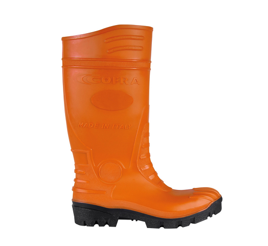 COFRA-TEMPEST ORANGE S5, Arbeitsstiefel, hoch, orange-schwarz