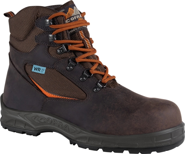 Cofra-SEMERU BROWN, HOCHSCHUH NUBUKLEDER-NYLON BRAUN/BRAUNER STOFF