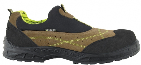 COFRA-MIAMI MUD S1P, SRC, Sicherheitshalbschuhe, Farbe: schwarz/braun
