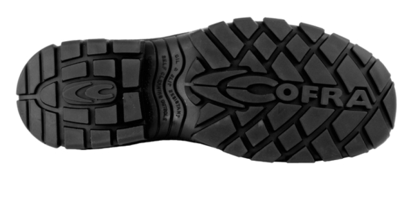 COFRA-HYMIR S3 ESD SRC, Sicherheitshalbschuhe, schwarz/rot