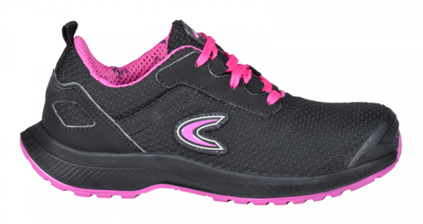 COFRA-ATENA S3L FO SR, Sicherheitshalbschuh, schwarz/fuxia