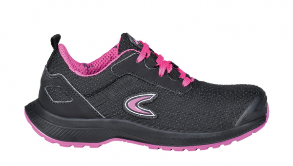 COFRA-S3S- Sicherheitshalbschuh, ATENA,  ESD FO SR, nylon, schwarz/fuxia