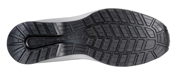COFRA-FLAP ESD S1PL FO SR, Sicherheitshalbschuh, grau-schwarz/schwarz