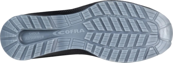 Cofra-VOLEX ESD S1PS FO SR, SANDALE LEDER-MICROTECH SCHWARZ/GELBER STOFF/APT/ESD/BOA