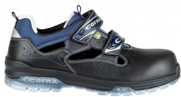 COFRA-JUNGLE BLACK S1P ESD SRC, Sicherheitssandalen, schwarz