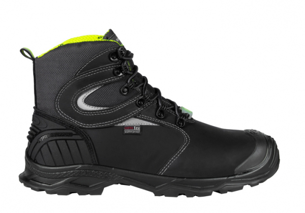 COFRA- S7S-Sicherheitshochschuh ESD, PATHWAY, Nubukleder, schwarz/gelber Stoff