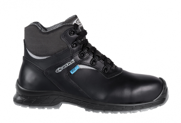 COFRA- S7S-Sicherheitshochschuhe CI LG SC FO, KHOPER, Leder, schwarz/grauer Stoff