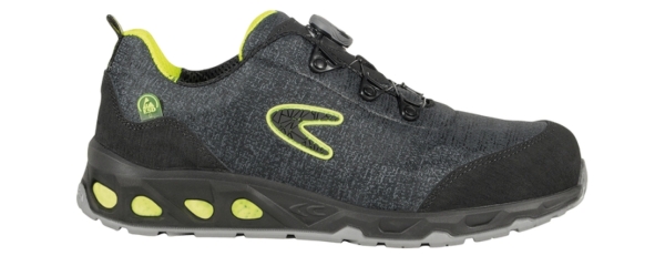 COFRA-ENVIRONMENT, S1P, ESD, SRC, Sicherheitshalbschuhe, Farbe: schwarz/grau