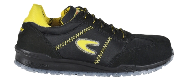 COFRA-OWENS S1 P SRC, Sicherheitshalbschuhe, schwarz/gelb