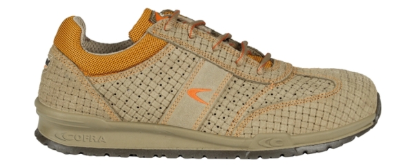COFRA-BIKILA S1 P, SRC Sicherheitshalbschuhe, beige